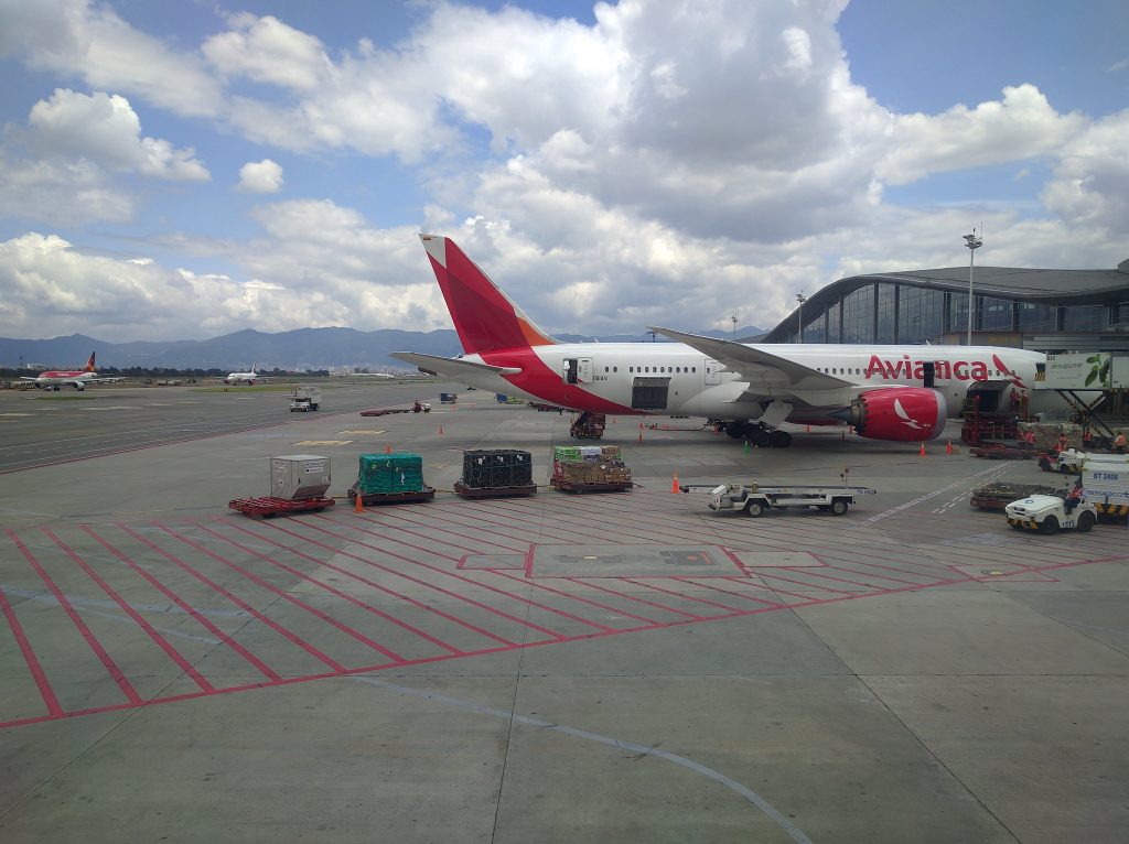 Avianca Flughafen Bogota in kolumbien